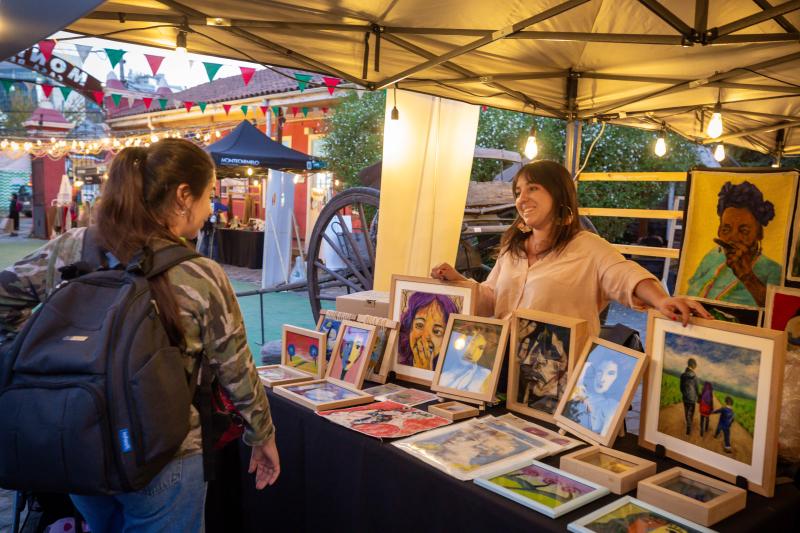 Stands del Festival de la Lana. Créditos: Festival de la Lana 2025.