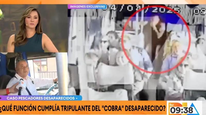 Chofer que vio por última vez al tripulante del barco "Cobra" desaparecido