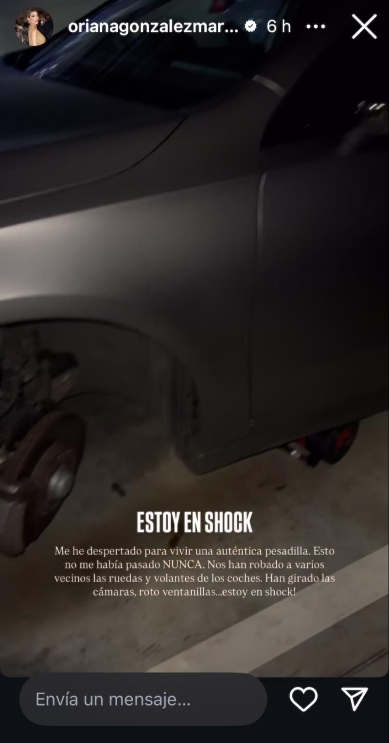 Oriana Marzoli sufrió insólito robo en Madrid, España - Instagram