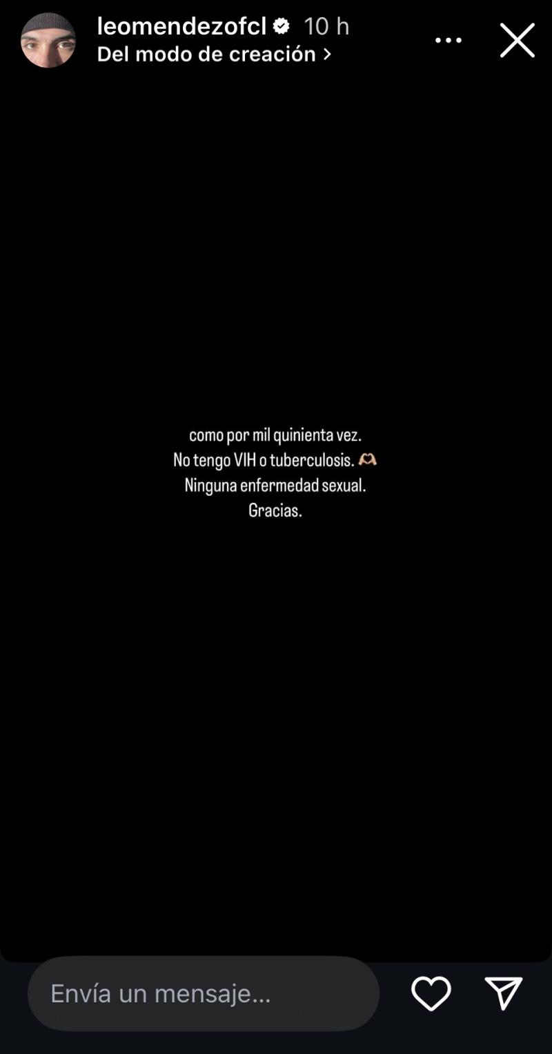 Leo Méndez desmiente rumores de VIH y tuberculosis - Instagram