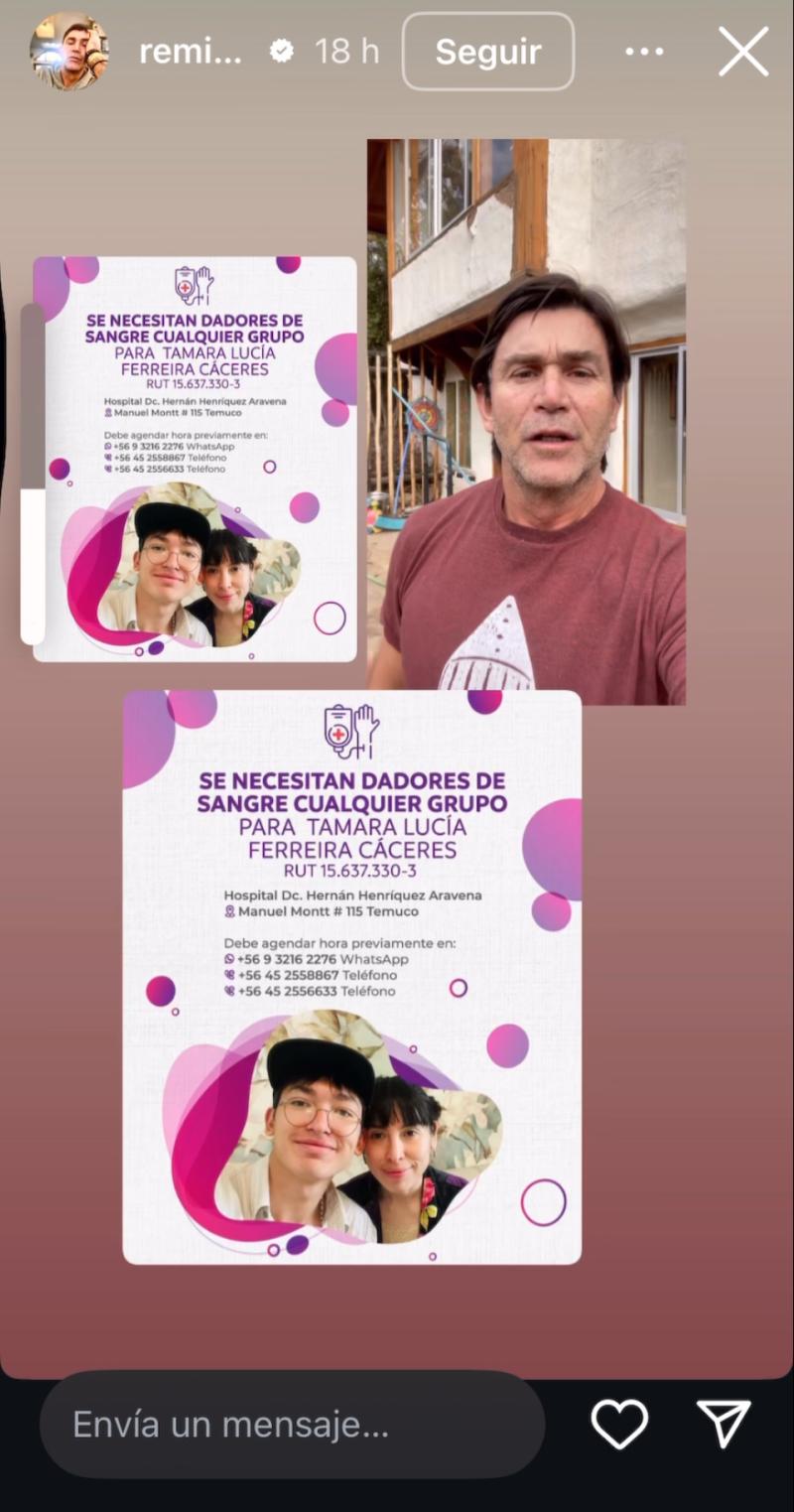 Remigio Remedy revela delicado estado de salud de Tamara Ferreira - Instagram