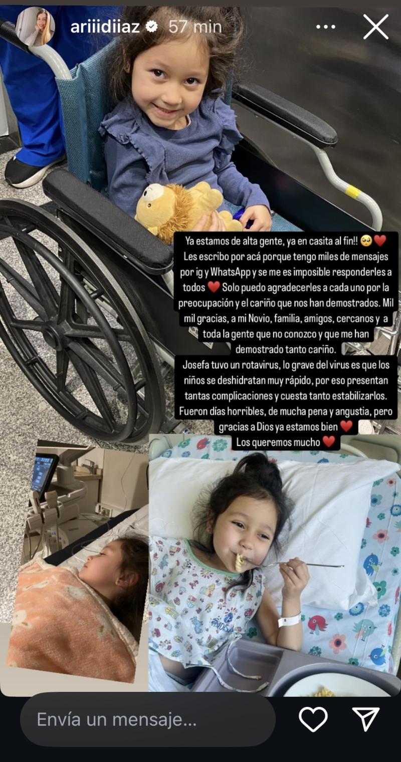 Araceli Díaz actualiza el estado médico de su hija con Sebastián Leiva - Instagram