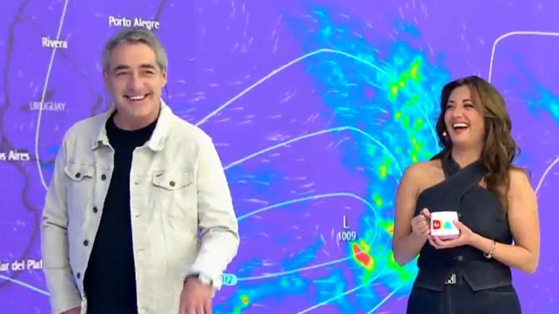 Priscilla Vargas luego de entender el chiste de José Luis Repenning