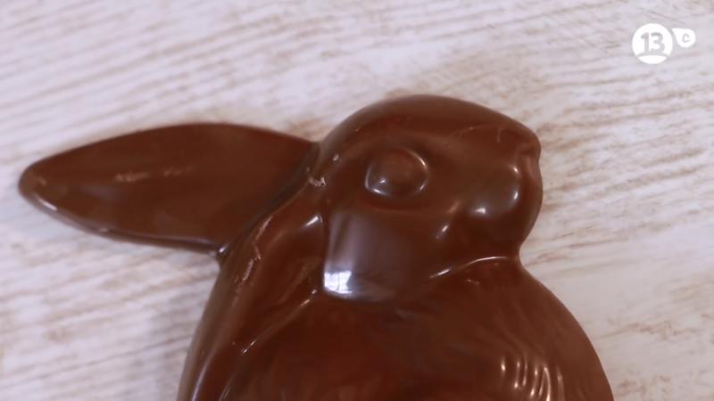 Conejo de chocolate en 13C.