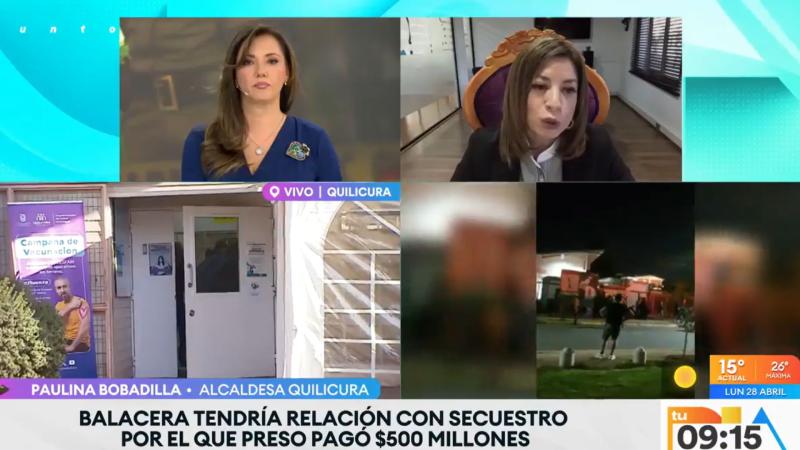 Paulina Bobadilla, alcaldesa de Quilicura, en "Tu Día"