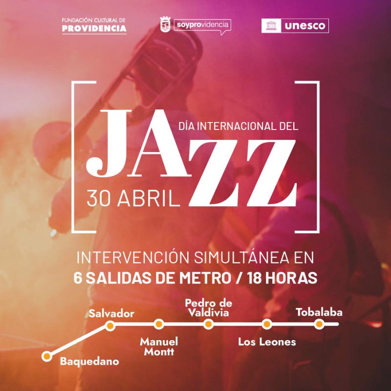 Día Internacional del Jazz en Providencia: Se celebrará con seis intervenciones musicales en Av. Nueva Providencia.