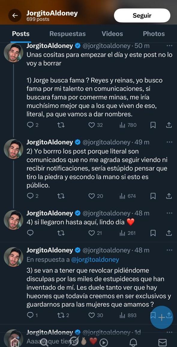 Publicación de Jorge Aldoney