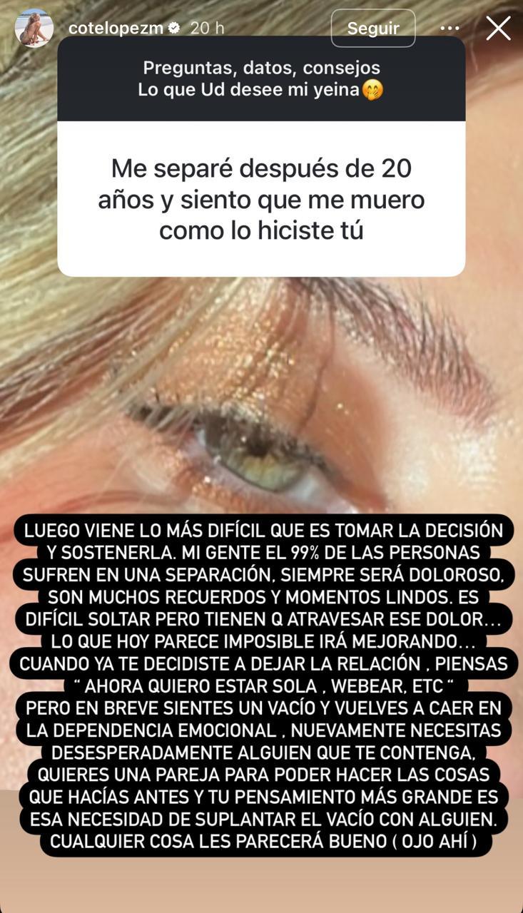 Historia de Coté López | Instagram