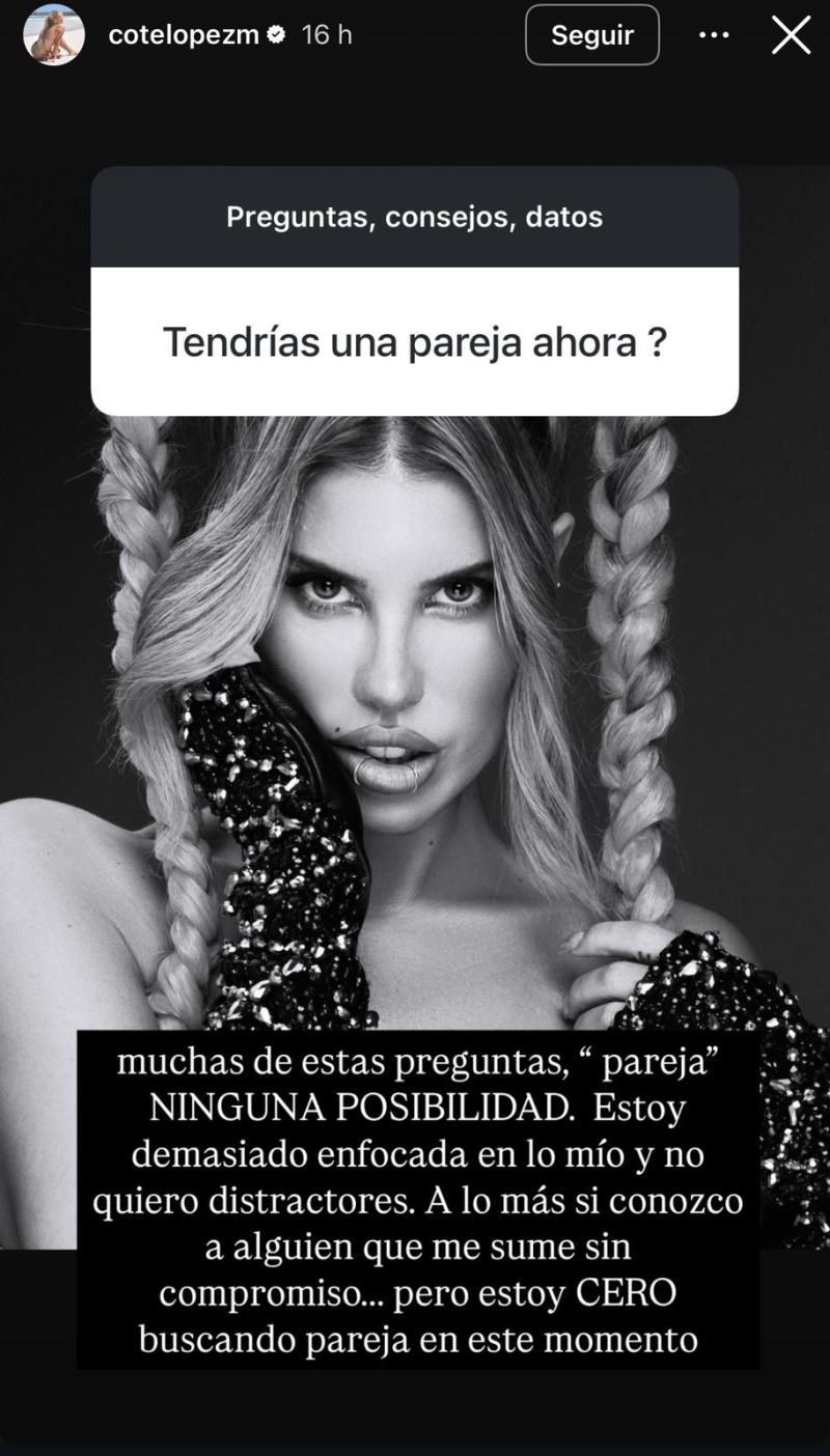 Historia de Coté López | Instagram