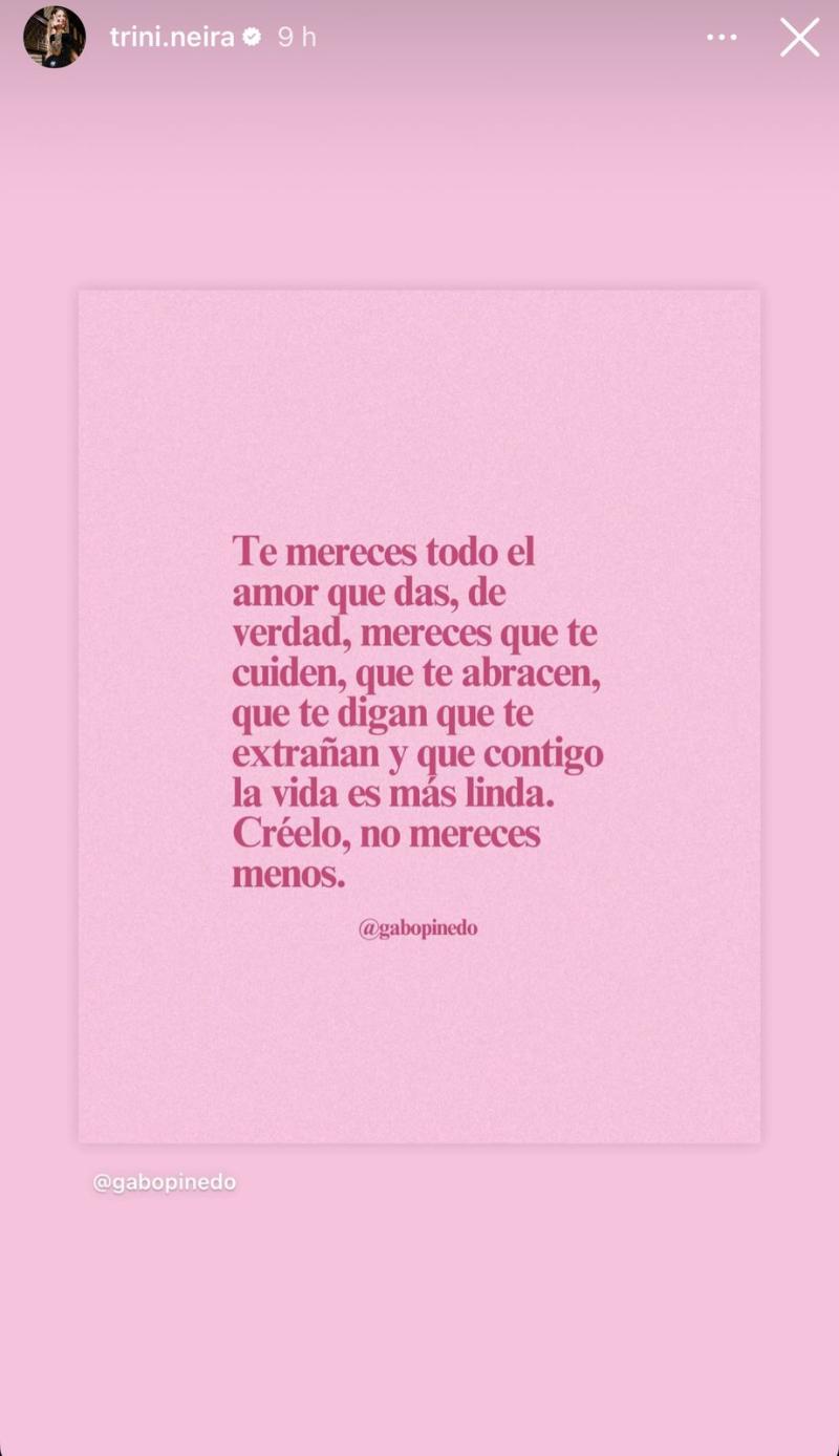 Historia de Trini Neira | Instagram