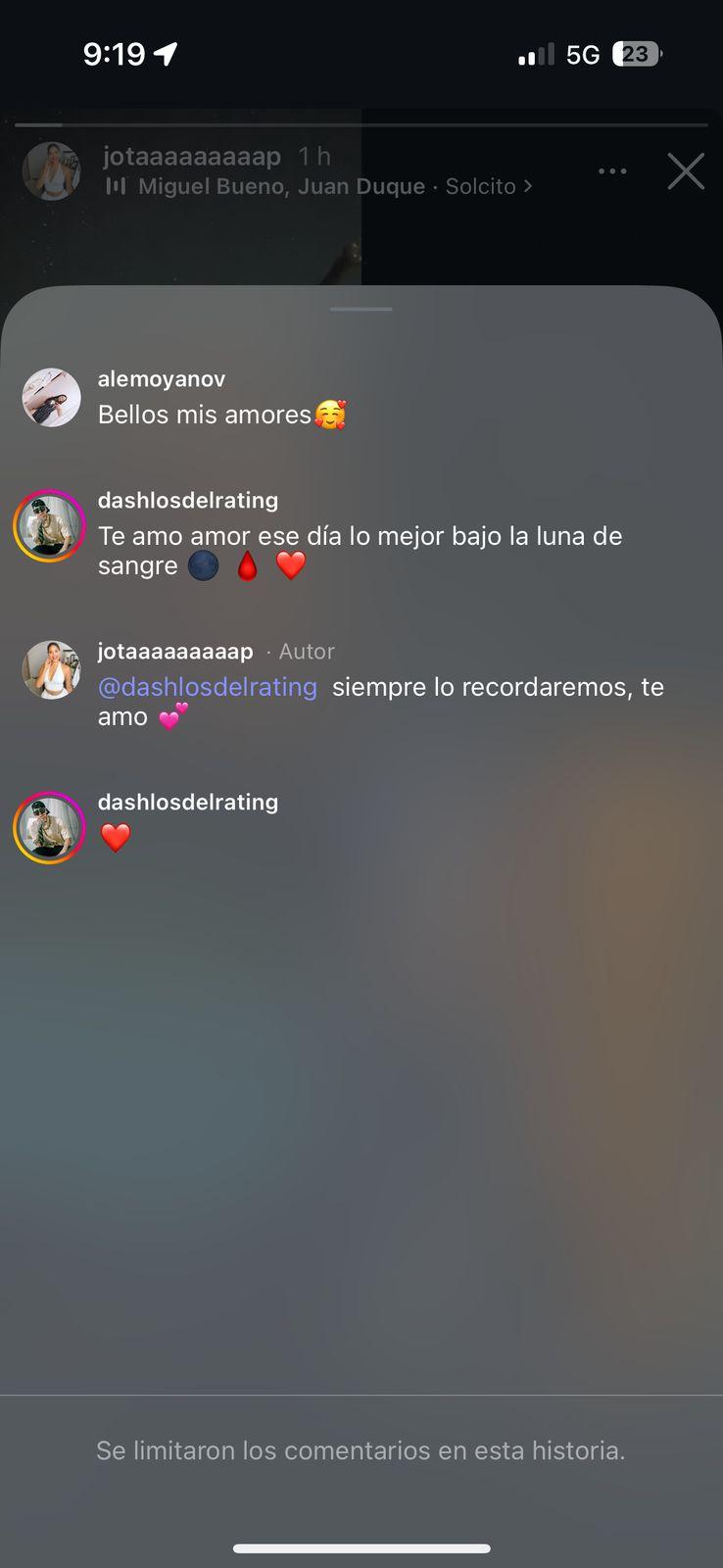 Comentarios en Instagram