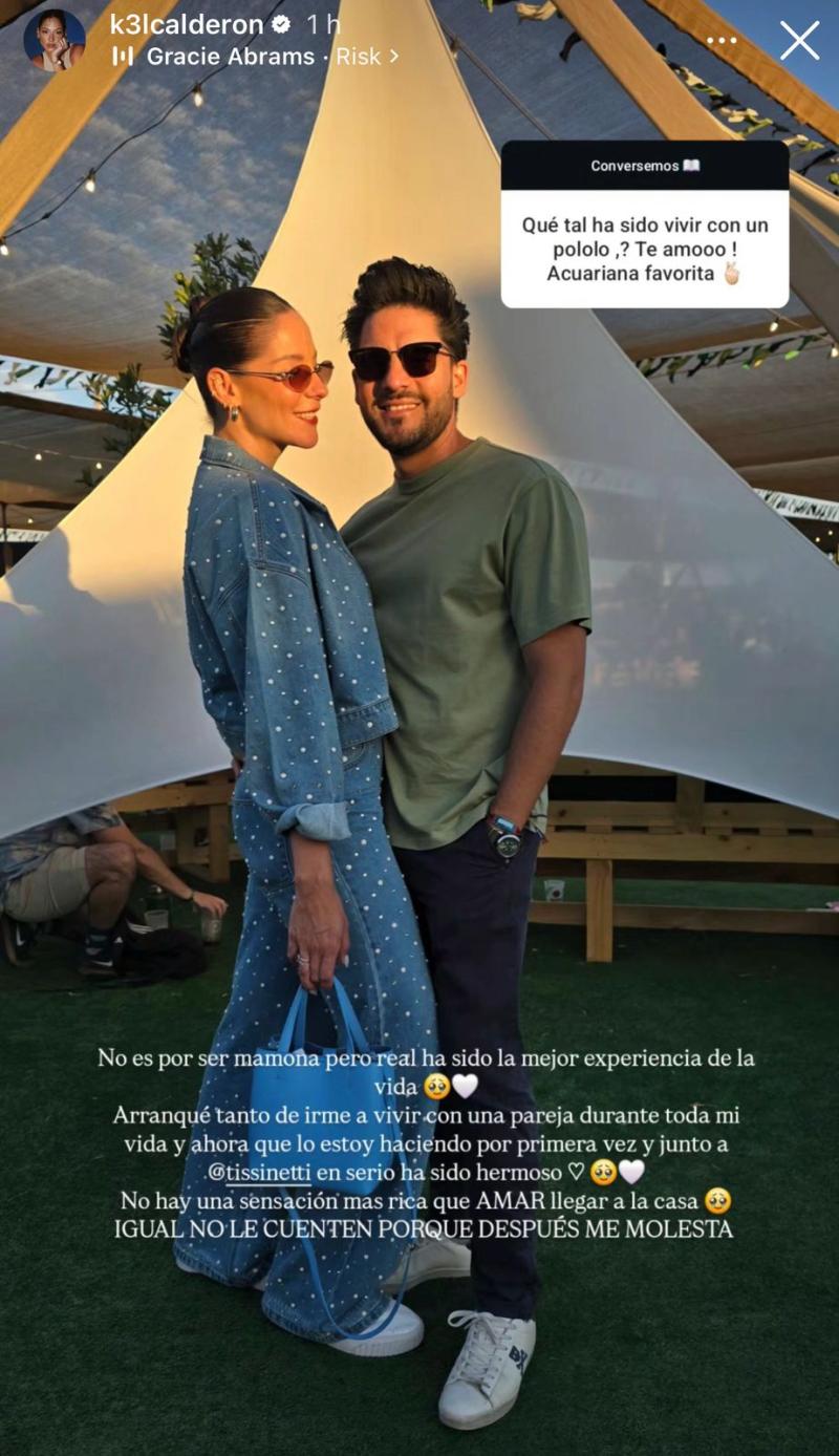 Historia de Kel Calderón | Instagram