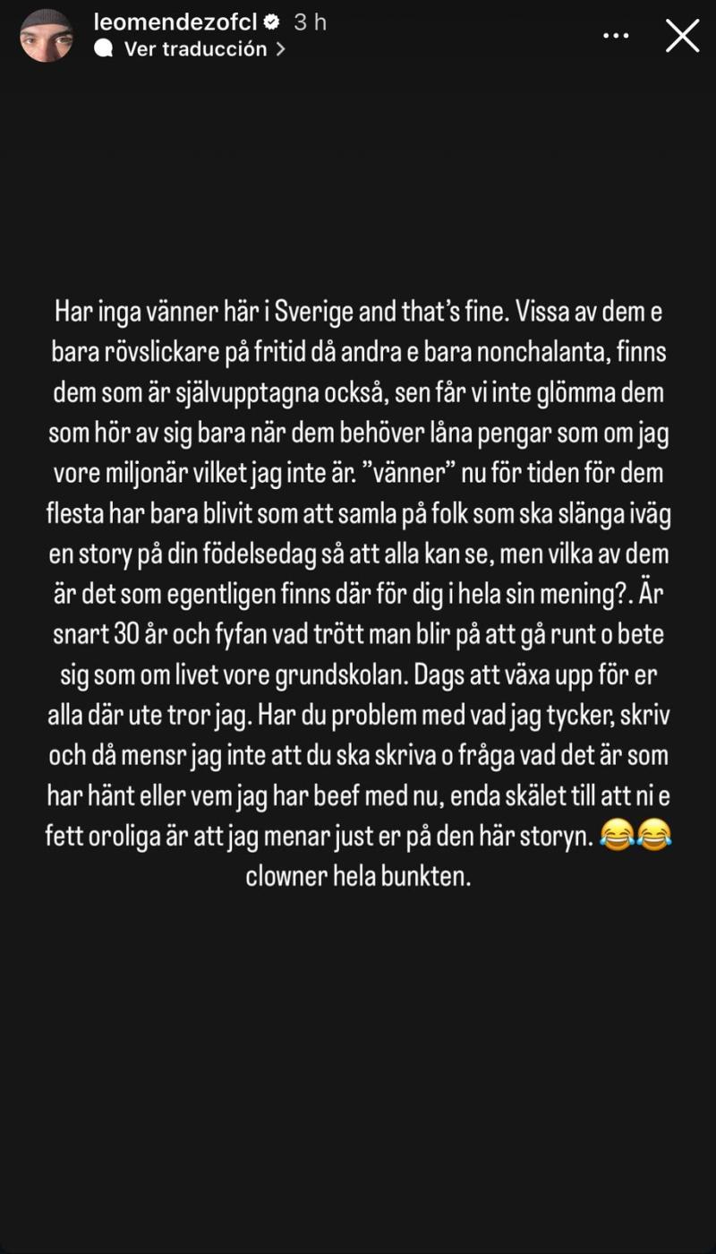 Historia de Leo Méndez Jr. | Instagram