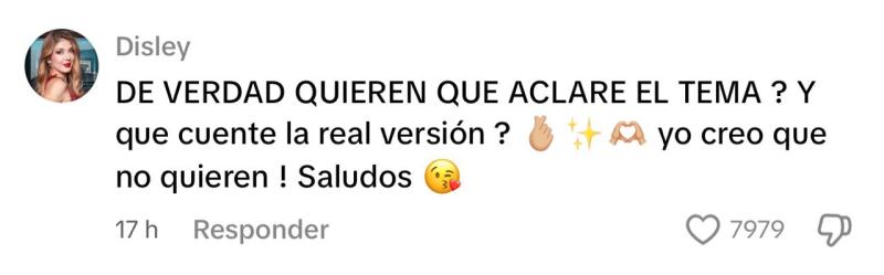 Comentario polémica Disley Ramos y Los Kbros | TikTok
