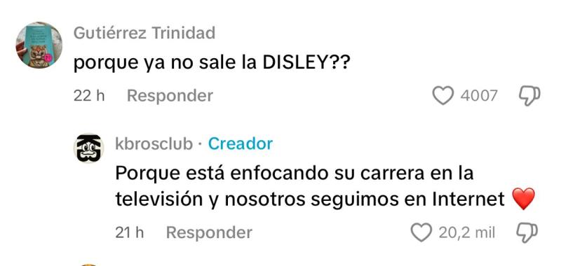 Comentario polémica Disley Ramos y Los Kbros | TikTok