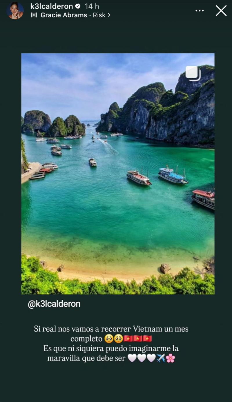 Historia de Kel Calderón | Instagram