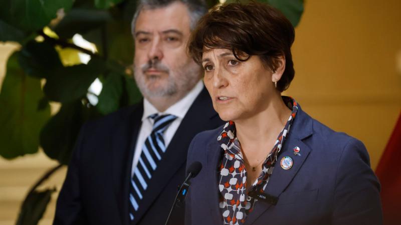 Ministra Ximena Aguilera y el uso obligatorio de las mascarillas - Créditos: ATON