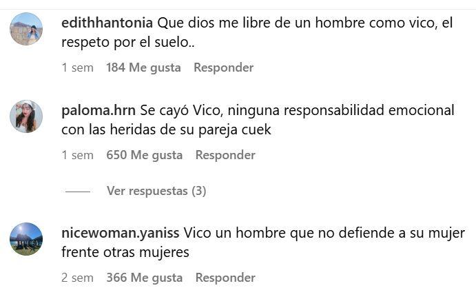 Comentarios en contra de Vico