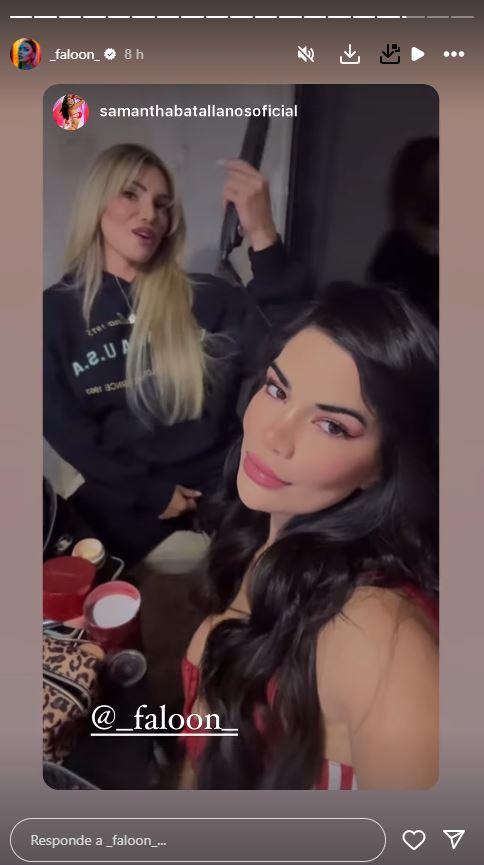 Faloon Larraguibel y Samantha se arreglan para el evento