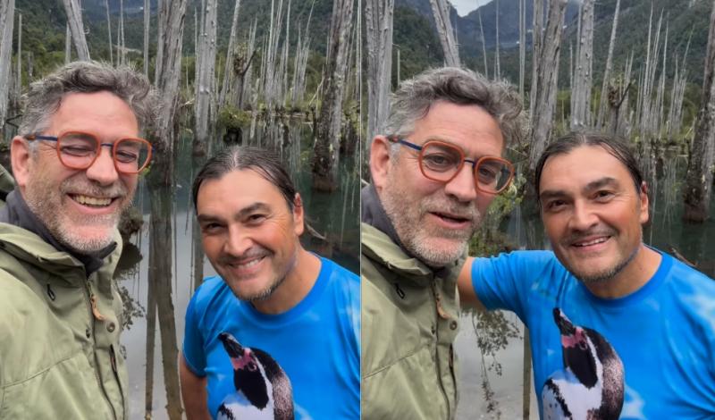 Felipe Braun junto a Luis Andaur. Créditos: Instagram.