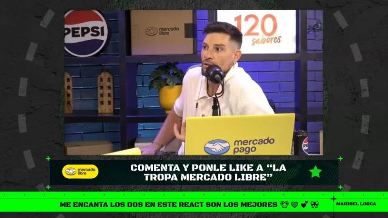 Luis Mateucci en el React de La Tropa de Mercado Libre