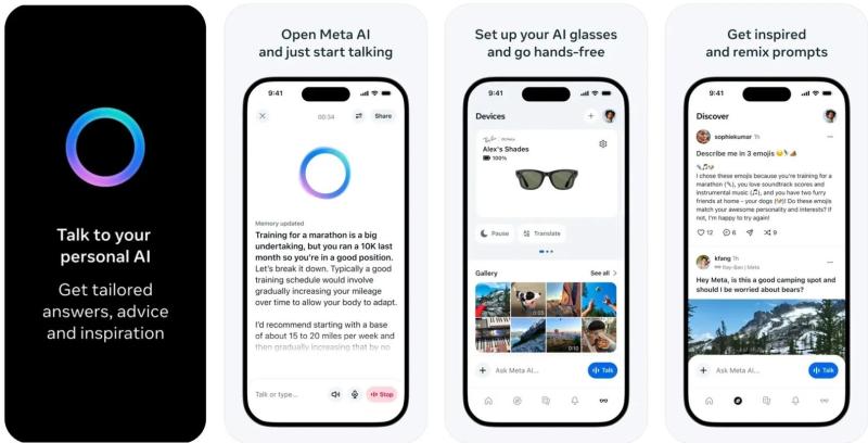 Meta AI App en Google Play Store.