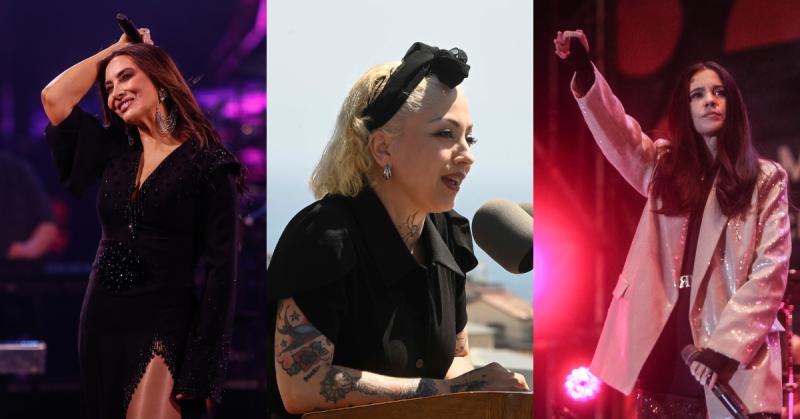 Myriam Hernández, Mon Laferte, Javiera Mena / Créditos: Agencia Uno