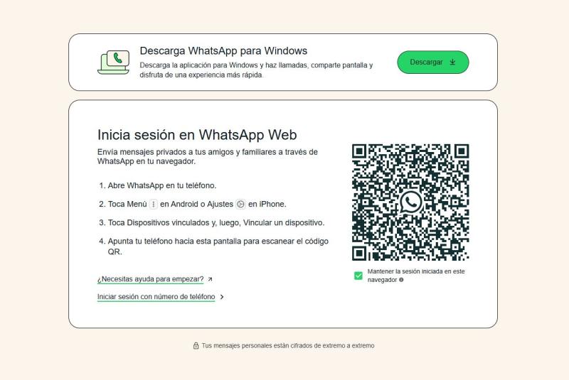 WhatsApp Web.