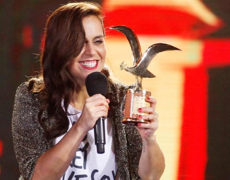 Natalia Valdebenito en Festival de Viña 2016.