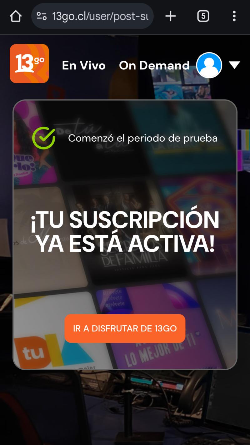 suscripción activa