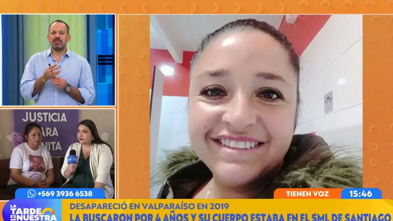 La familia de Ana Bravo, la mujer desaparecida en Valparaíso, en "La tarde es nuestra"