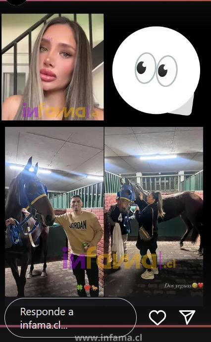 Historia de Infama sobre Jean Paul Pineda | Instagram @infama.cl