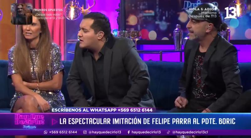 Felipe Parra sorprende con sus imitaciones.
