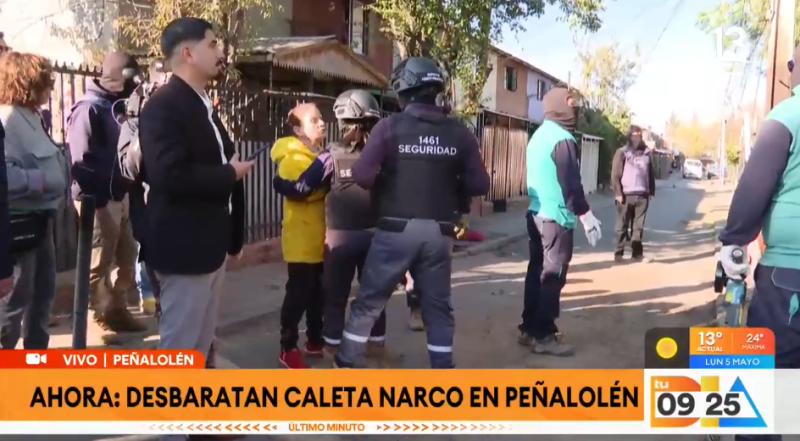 Desbarata caleta narco en Peñalolén.