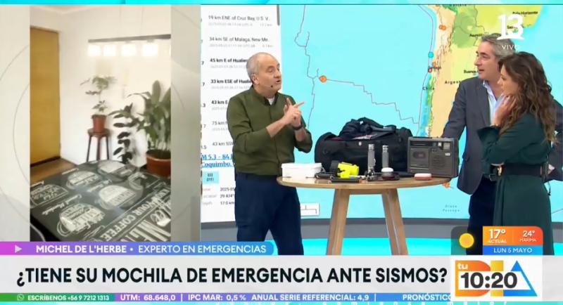 Kit de emergencia para sismos.