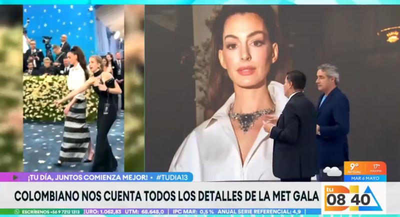 Nelson Beltrán analiza el look de Anne Hathaway.