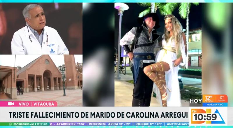 Esposo de Carolina Arregui falleció durante este lunes.