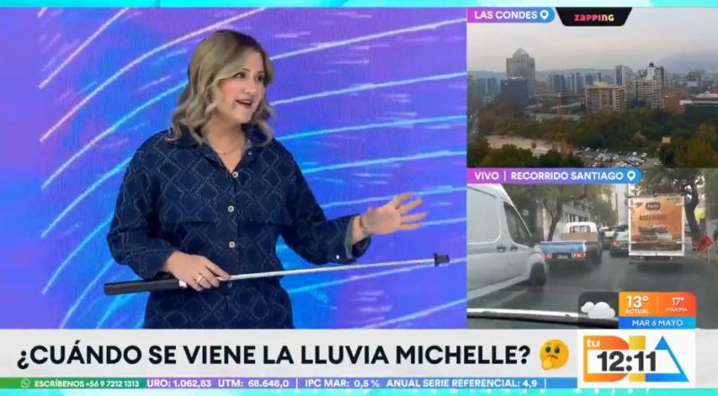 Michelle Adam nos cuenta cuándo llega la lluvia a Santiago.