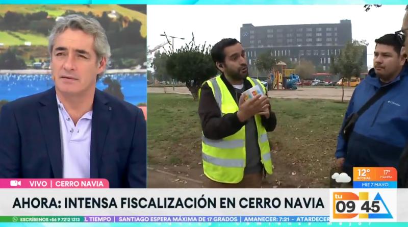 Notero de Tu Día vive incómodo momento con una persona en Cerro Navia.