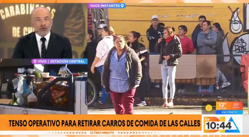 Tenso operativo en Estación Central.