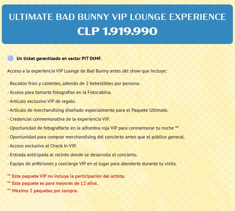 Bad Bunny Vip Lounge Experience