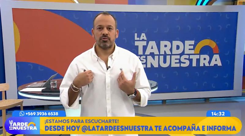 Alfonso Concha y sus primeras palabras en La tarde es nuestra.