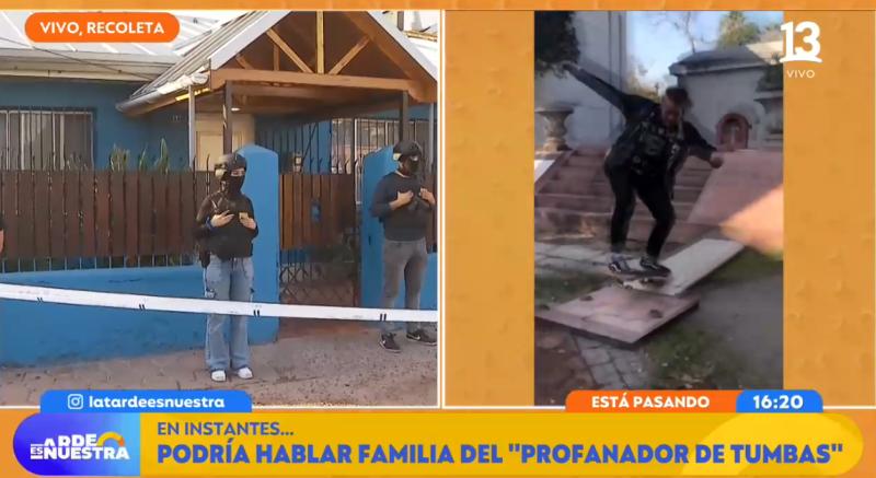 Allanan casa de uno de los sujeto que profanó tumbas en el Cementerio General.