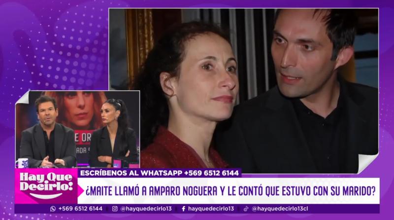 Maite Orsini habría llamado a Amparo Noguera para contarle su affaire.