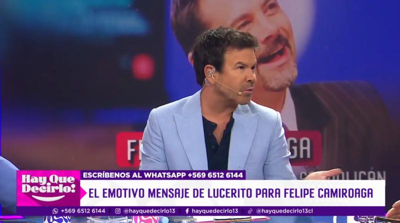 Lucerito dedica emotivas palabras a Felipe Camiroaga.