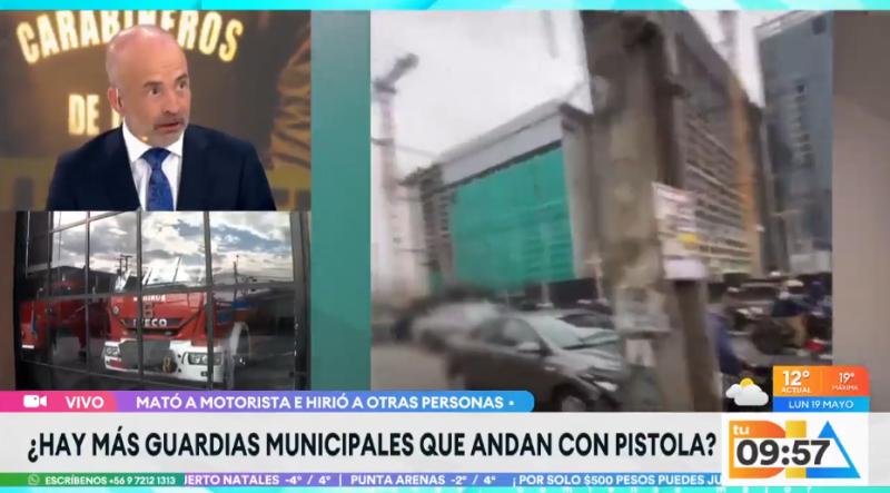 Guardia municipal mató a disparos a motociclista en La Reina.