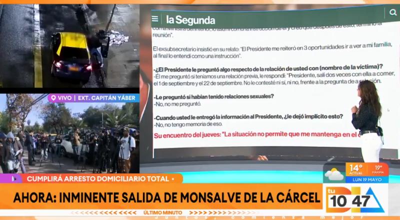 Manuel Monsalve dejará la cárcel.