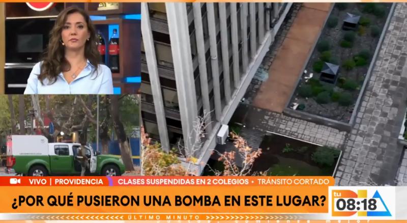 Artefacto explosivo detonó en la comuna de Providencia.