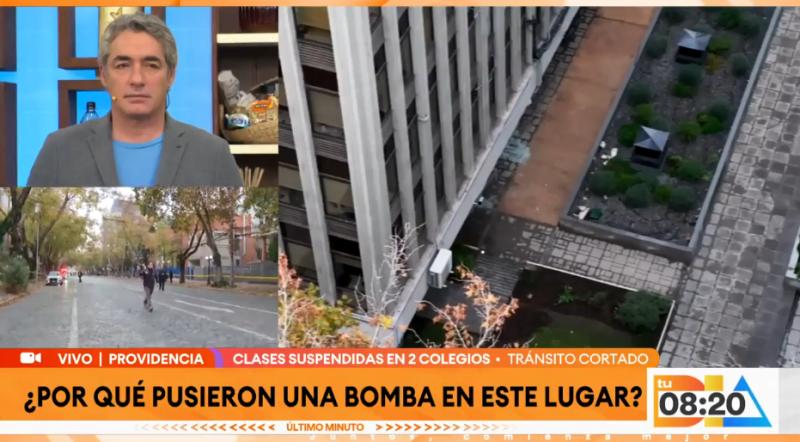 Artefacto explosivo detonó en la comuna de Providencia.