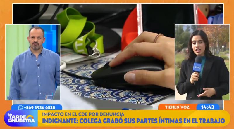 Abogada denuncia a colega de grabarla en sus partes íntimas.